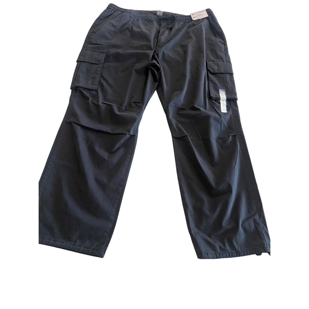 Relaxed Straight Flex Cargo Pants 4XLT Black Moonless Night By JCP